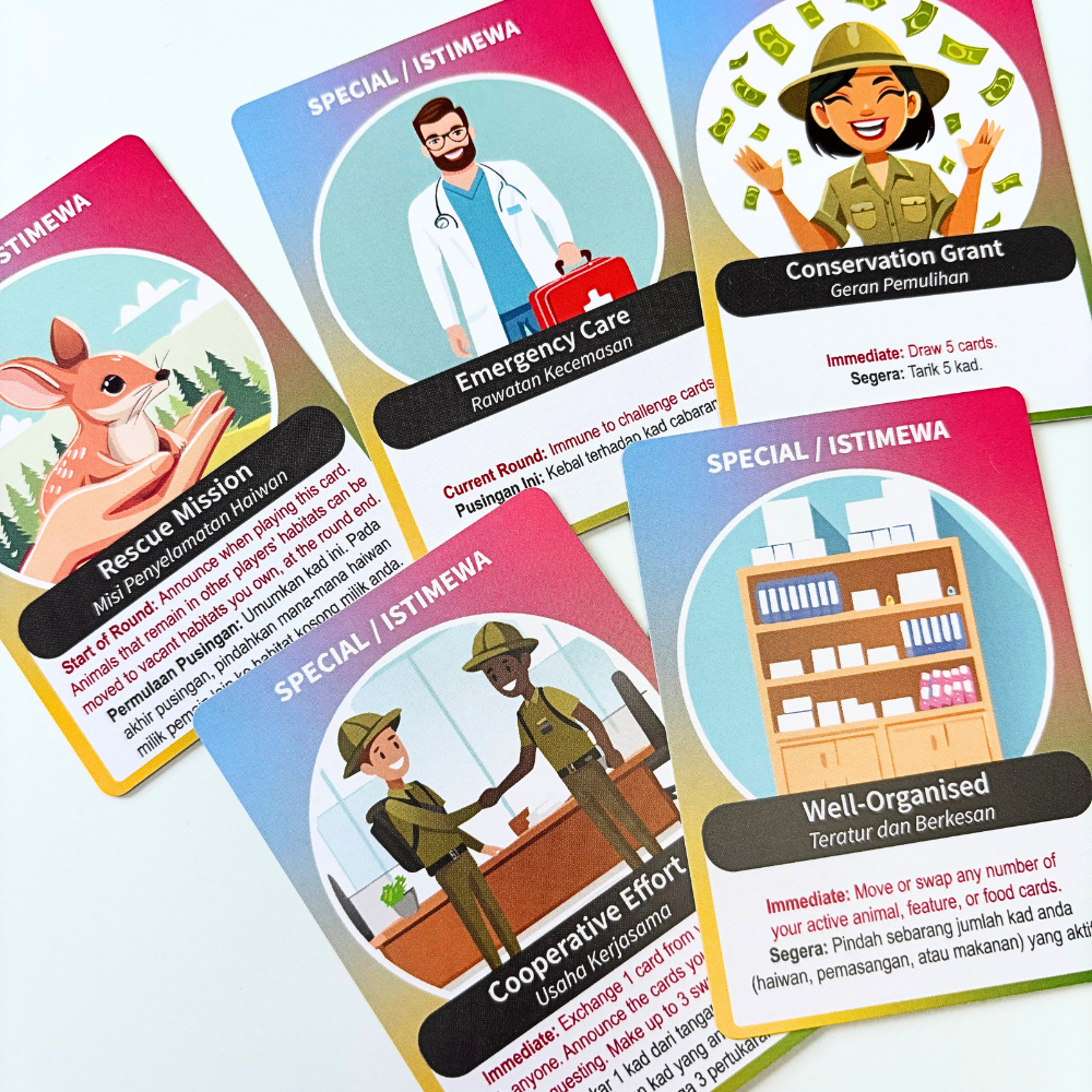 [NEW IN] Wonders of the Wild - A Bilingual Zoo Card Game