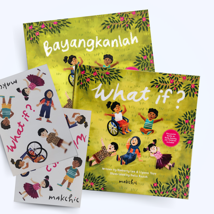 What If? by makchic (bilingual English-BM book set with Sticker Sheets)