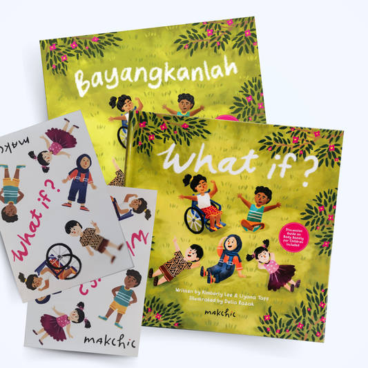 What If? by makchic (bilingual English-BM book set with Sticker Sheets)
