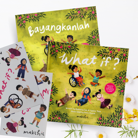 What If? by makchic (bilingual English-BM book set with Sticker Sheets)