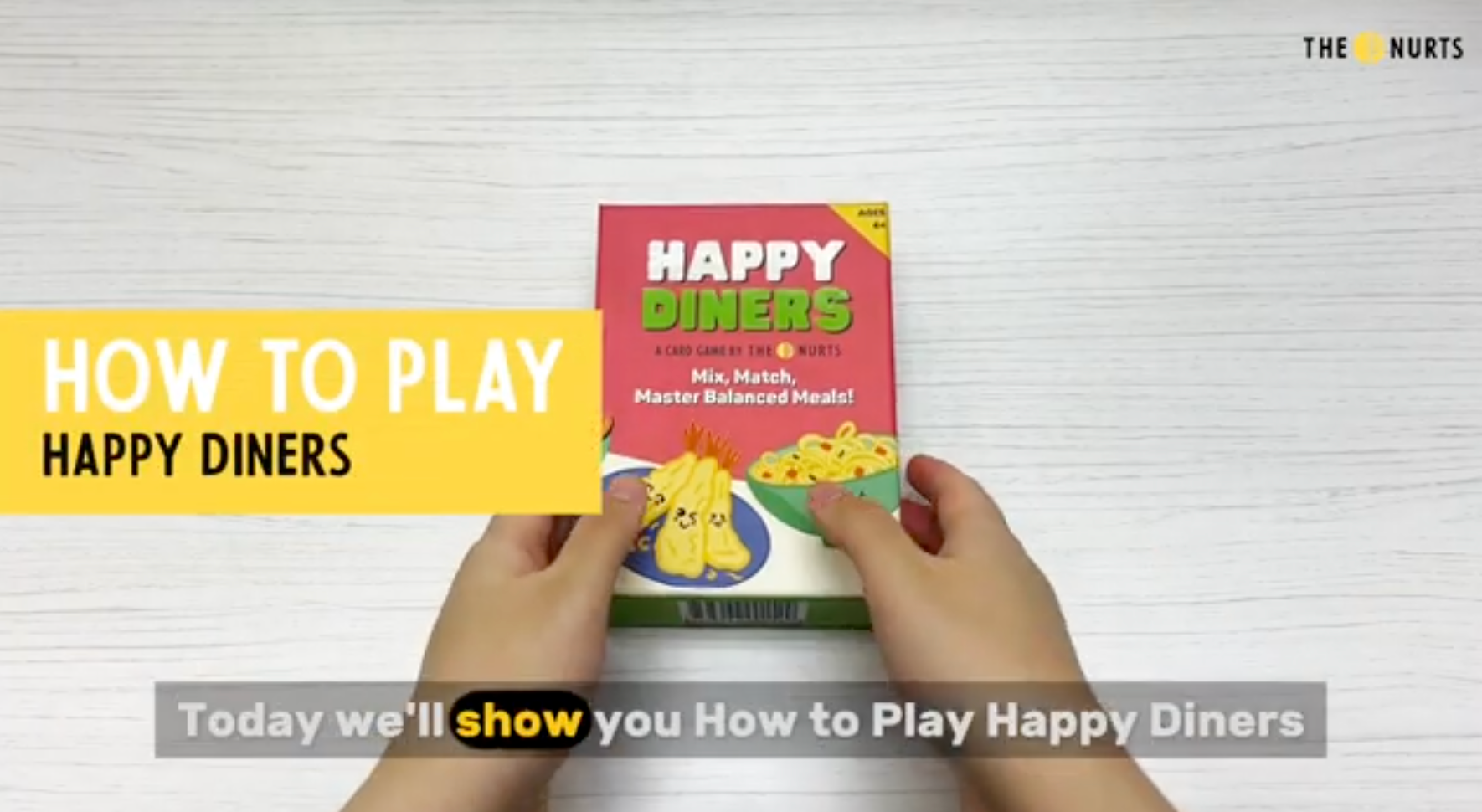 Load video: How to play Happy Diners card game